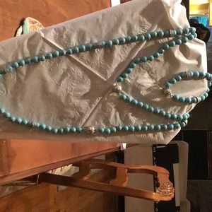Chloe and Isabel turquoise necklace and bracelet